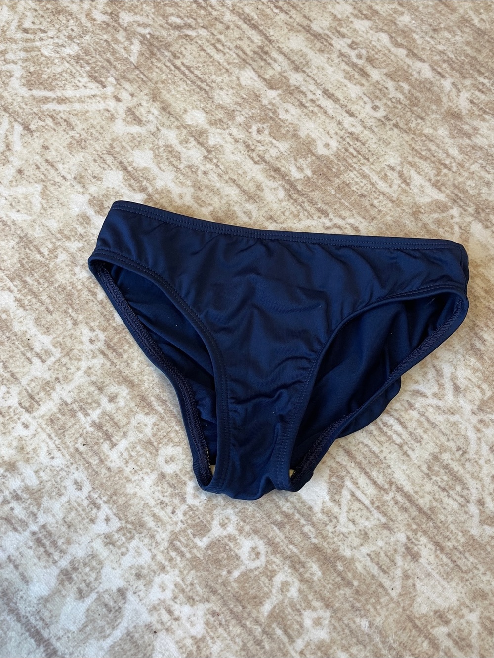 Lands End Girls Navy Blue Bikini Bottoms Size 5